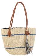 Purchase of Two-tone blue/natural tote bag