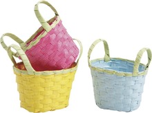Woven paper basket, oval  : Trays, baskets