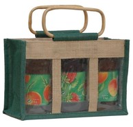 Jute bag for 3 jars x 1 kg : Jars packaging