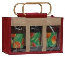 Jute bag for 3 jars x 1 kg  : Jars packaging