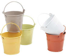Set of Zinc Bucket : Trays, baskets