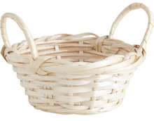 Basket 2 handles Splint Ø 10 h 4-7 cm : Trays, baskets