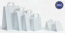 White Kraft paper bag - Flat handle : Bags