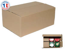 Cardboard shipping box for 6 jars : Jars packing