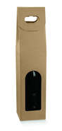 Box 1 bottle with window Avana Collection : Bottles packaging