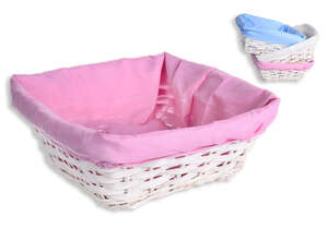 Product image Pack of 3 Rectangular wicker basket + tissue