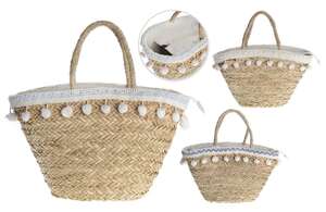 Product image Pack of 3 tote bags + pompoms