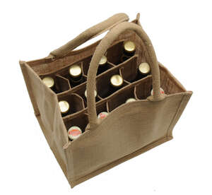 Product image Jute bag for 12 bottles - 33cl LONGNECK