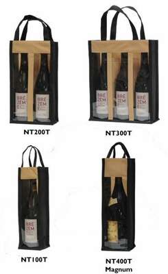 Product image Non-woven bottle's bag with window