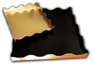 Product image Square tray with undulating sides