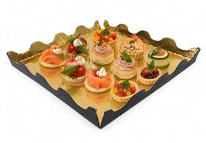 Product image Square tray with undulating sides