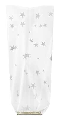 Product image 100 "galaxy white" compostable packets with standing base