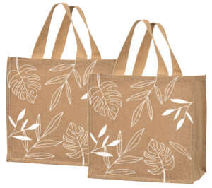 Product image Jute tote bags with plants design