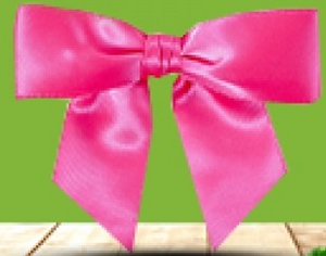 Product image Satin ribbon bow, white 