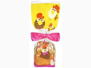 Product image 100 "Easter Chicks" sachets with cardboard base