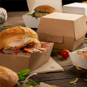 Product image 50 ThePack® hamburger boxes, 220g, natural 