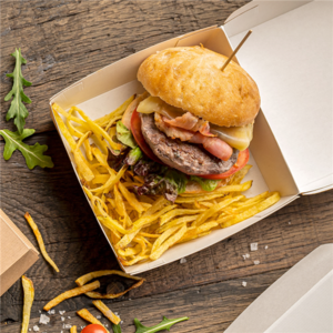 Product image 50 ThePack® hamburger boxes, 220g, natural 