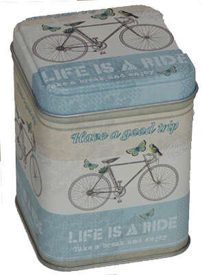 Product image “BICYCLE” metal tea box