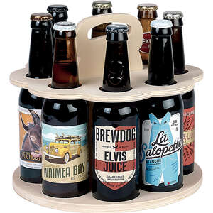 Product image Rotating beverage holder for 8 long neck beer bottles