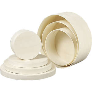 Product image Natural wood box, round