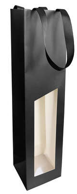 Product image Bag from the Seduction collection, holds 1, 2 or 3 bottles, black 