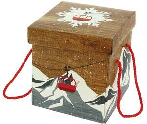 Product image Folding square chalet gift box 