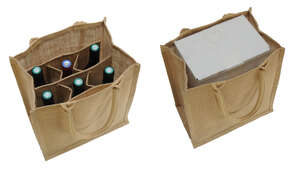 Product image Jute bottle bag for 6 bottles 75 cl