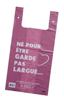 Product image Tie-up bags, featuring "heart" motif 