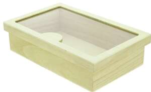 Product image Bosco rectangular wooden box with plexi window 