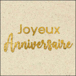 Product image "Joyeux anniversaire" label