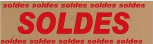 Product image Paper banners printed with SALE/ SOLDES, horizontal