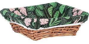 Product image Wicker basket with plant design
