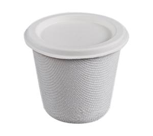 Product image 100 cane fibre sauce pots with lid
