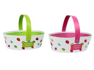 Product image Oval cardboard basket “Happy Easter”