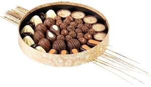 Product image "Tropical" kraft cardboard display tray, round, straight edge