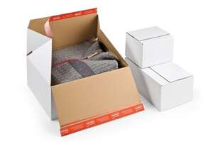 Product image ColomPac® premium shipping box with self-locking bottom