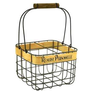 Product image Personal reserve’ metal and wood bottle holder