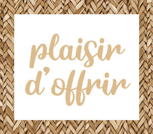 Product image “Pleasure of giving” label