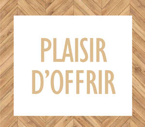 Product image “Pleasure of giving” label