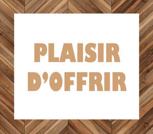 Product image “Pleasure of giving” label