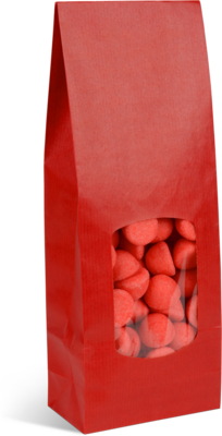 Product image SOS bottom bags with red laid kraft window