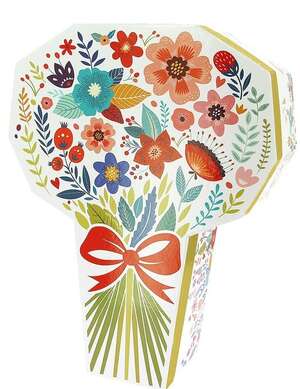Product image Primavera bouquet-shaped cardboard box