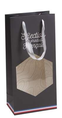 Product image Cardboard bag “Selection of French products” 2 bottles