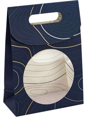 Product image Abyss Blue Rectangular Cardboard Gift Bag