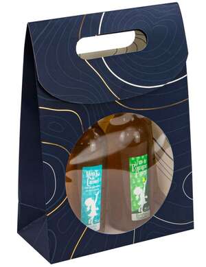 Product image Abyss Blue Rectangular Cardboard Gift Bag