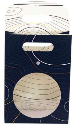 Product image Abyss Blue Rectangular Cardboard Gift Bag