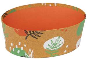 Product image Oval Cardboard Basket "Canyon Orange"