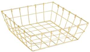Product image Golden Square Metal Basket "Royale"