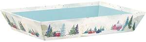 Product image Rectangular cardboard basket “Snowy Countryside” collection