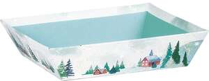 Product image Square Cardboard Basket “Snowy Countryside” Collection